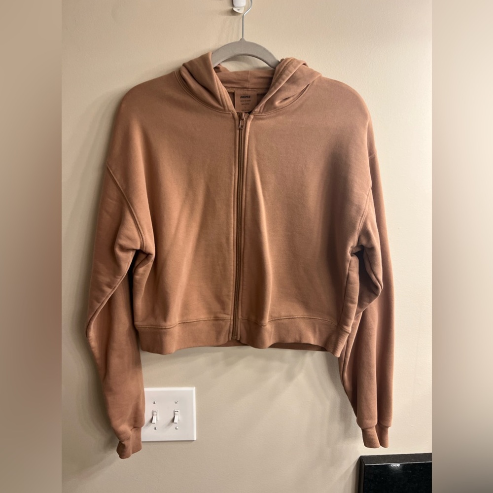 SKIMS Cotton Fleece Classic Zip Up Hoodie